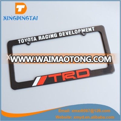 Custom License Plate Frame For US Cars With Embossed Logo Text