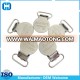 Factory OEM Engrave Logo Stainless Steel Pacifier Clips Suspender Adjuster Clip